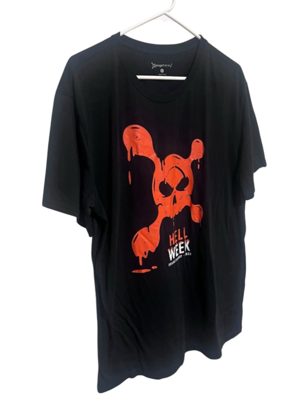 Orangetheory Fitness Hell Week October 2022 Graphic T-Shirt Black XL Halloween